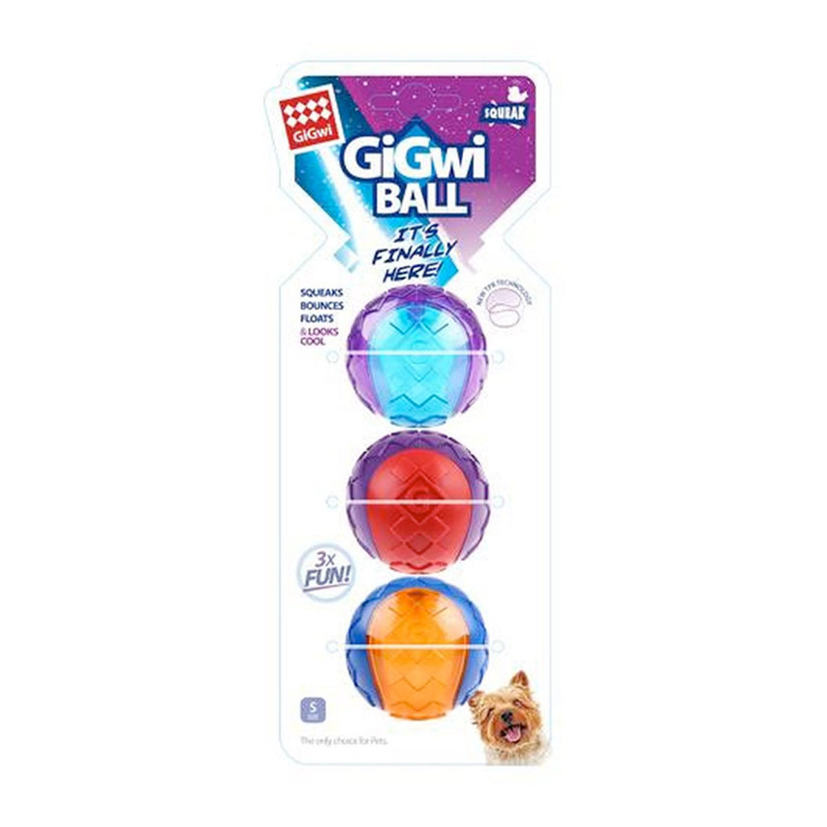 Gigwi Squeaker Ball Dog Toy (Small)
