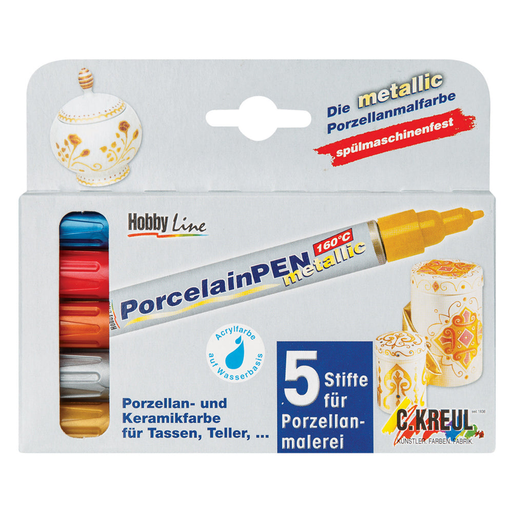 Kreul Porcelain Markers 5pcs