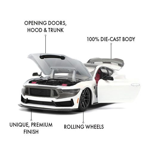 Pink Slips 2023 Ford Mustang Dark Horse Edition 1:24 Scale Vehicle