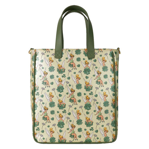 Disney Tinker Bell 4-Leaf Clover Tote Bag with Coin Bag