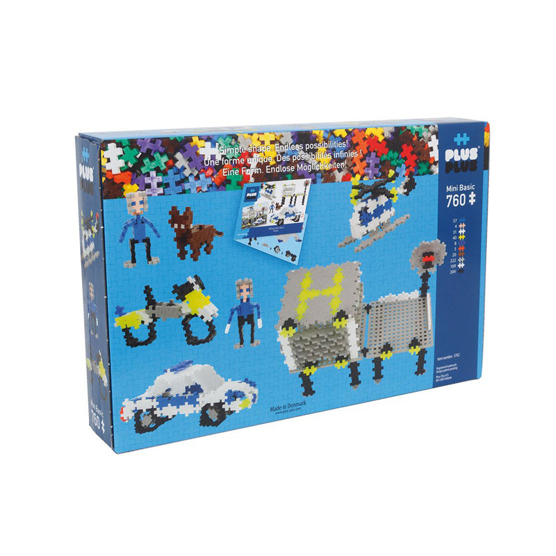 Plus-Plus Basic Police Building Blocks 760pcs