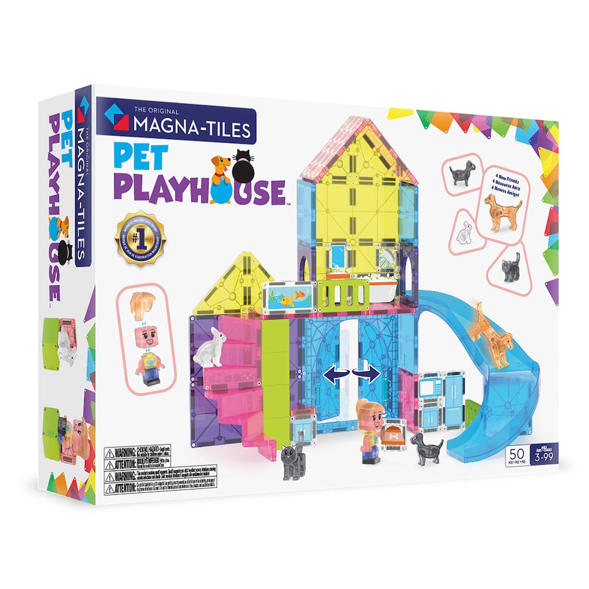MAGNA-TILES Pet Playhouse 50-Piece Set