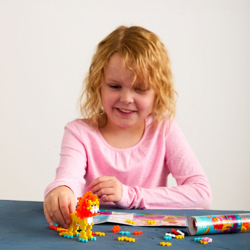 Plus-Plus Lion Building Blocks Tube 100pcs