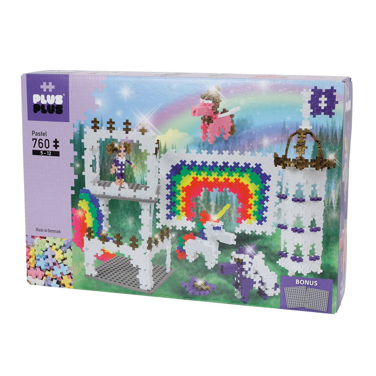 Plus-Plus Pastel Rainbow Castle 760pcs