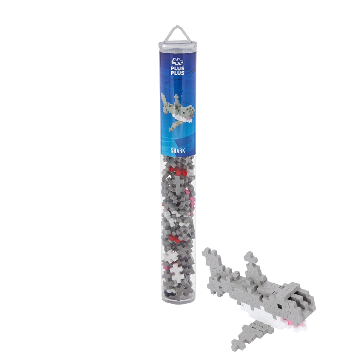 Plus-Plus Shark Building Blocks Tube 100pcs