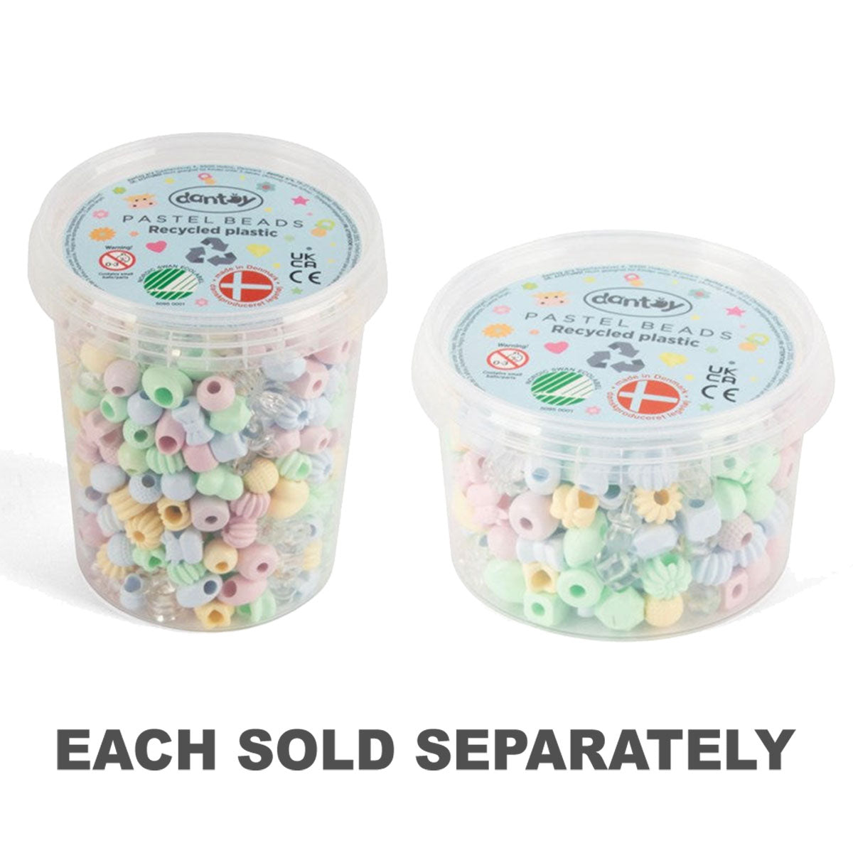 Dantoy Pastel Recycled Beads