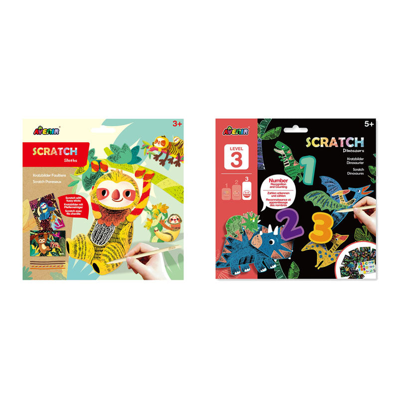 Avenir Animal Scratch Art Kit