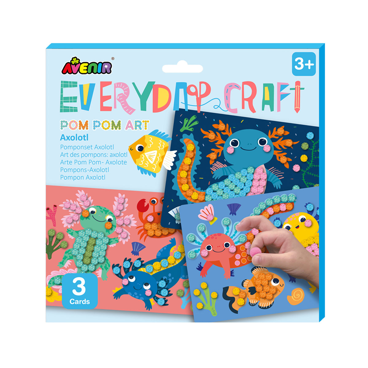 Avenir Everyday Craft Pom Pom Art Axolotl