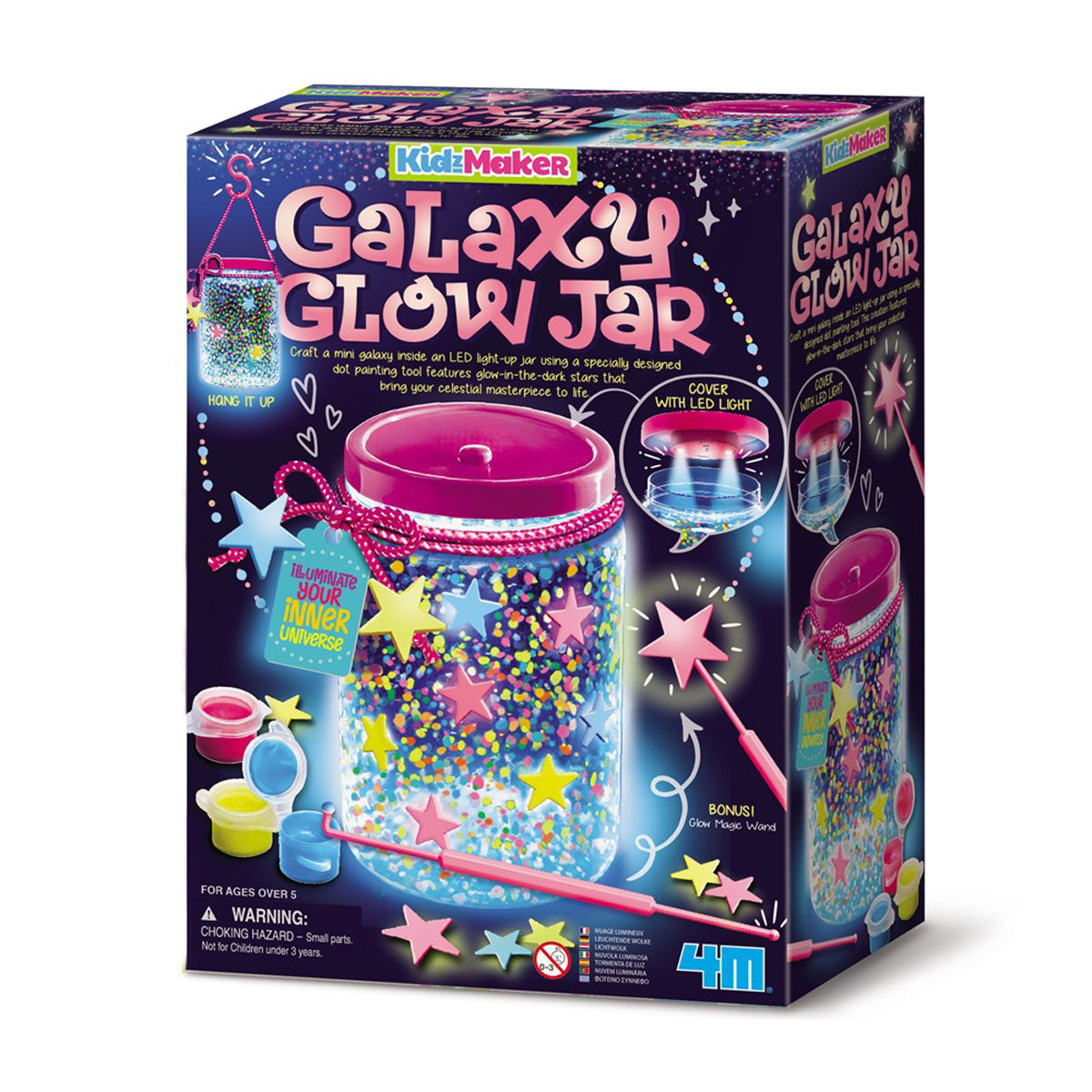 4M KidzMaker Galaxy Glow Jar Kit