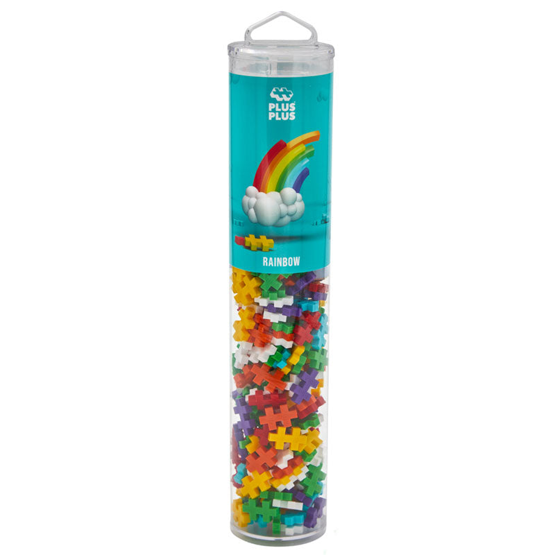 Plus-Plus Rainbow Mix Building Blocks Tube