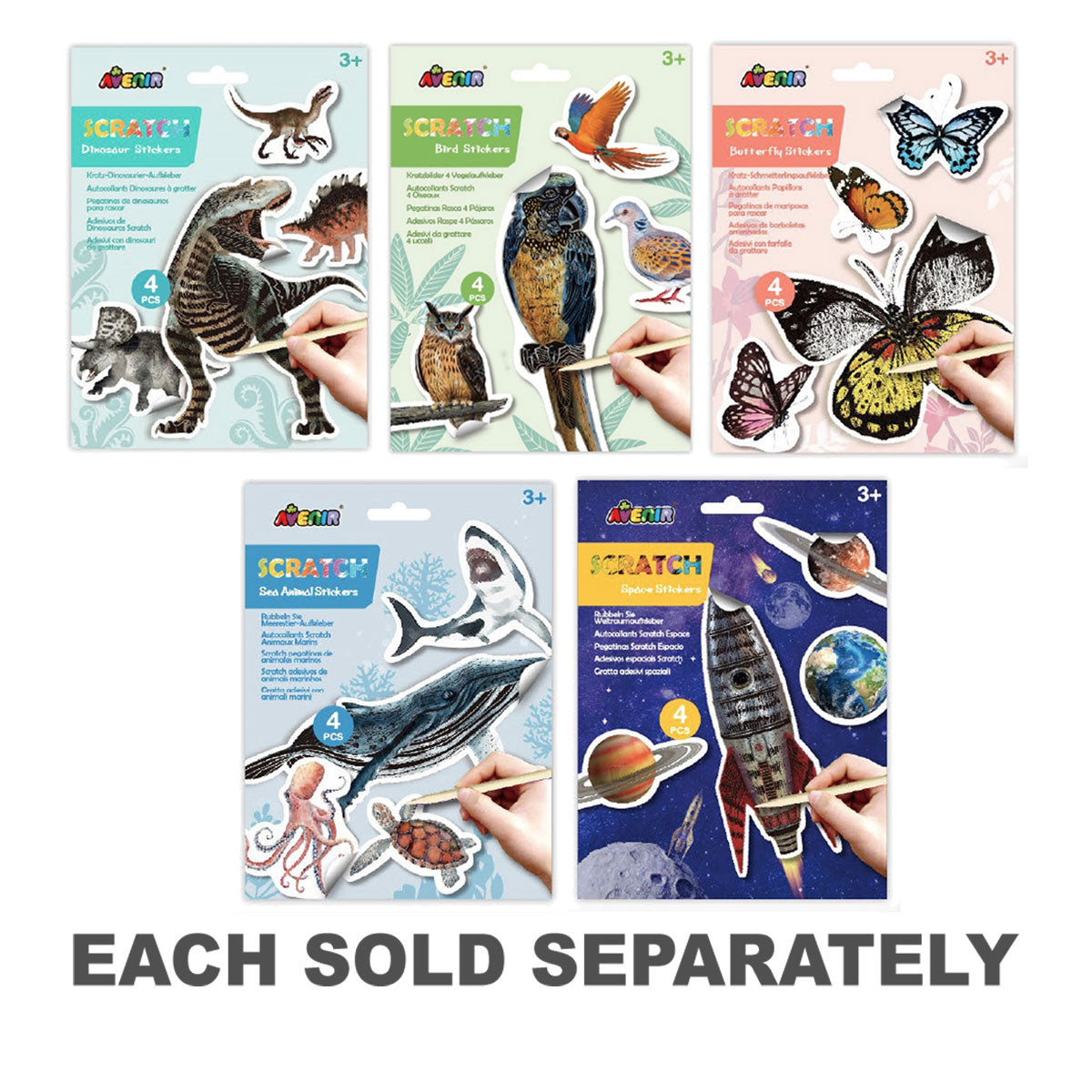 Avenir Scratch Stickers