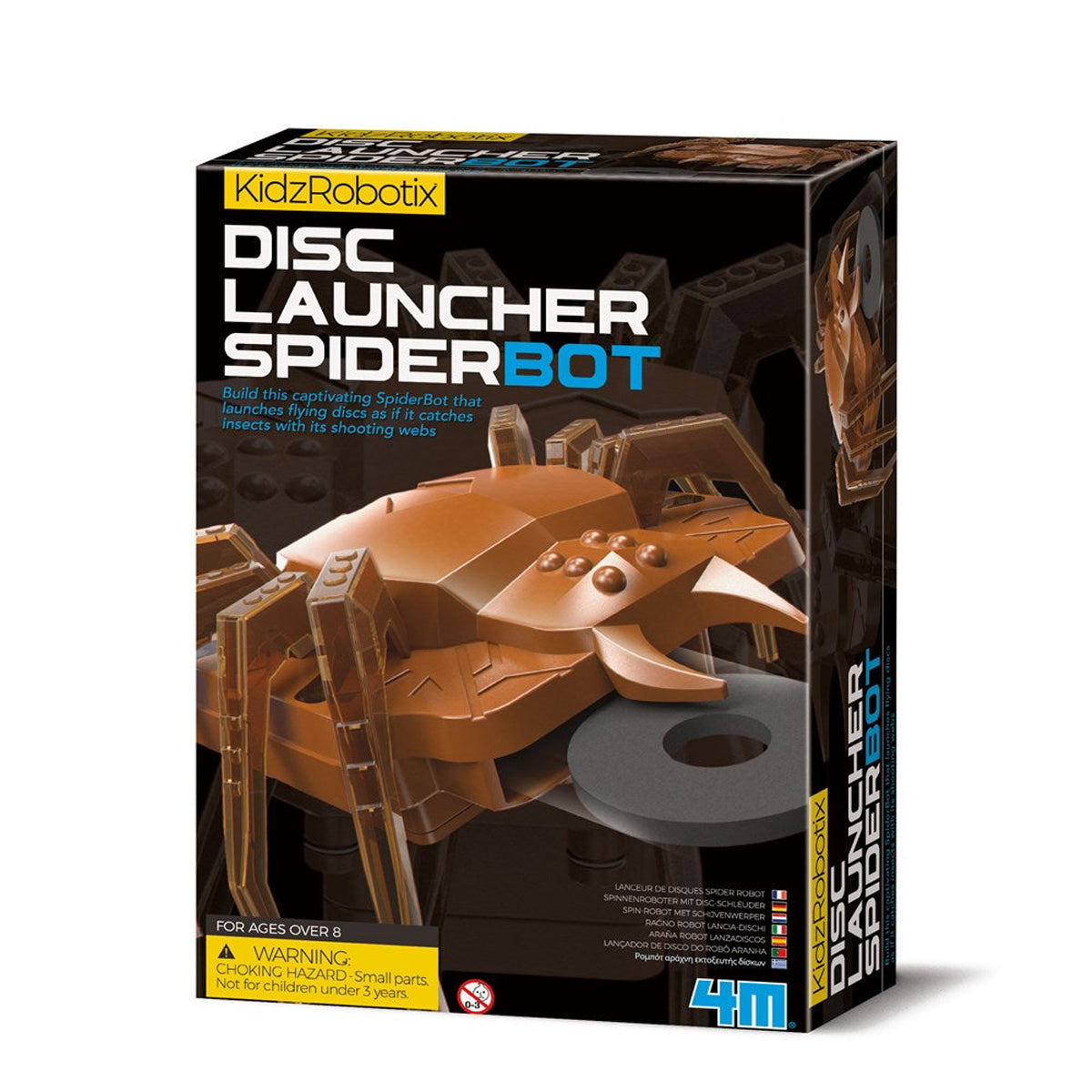 4M KidzRobotix Disc Launcher Spider Bot Kit