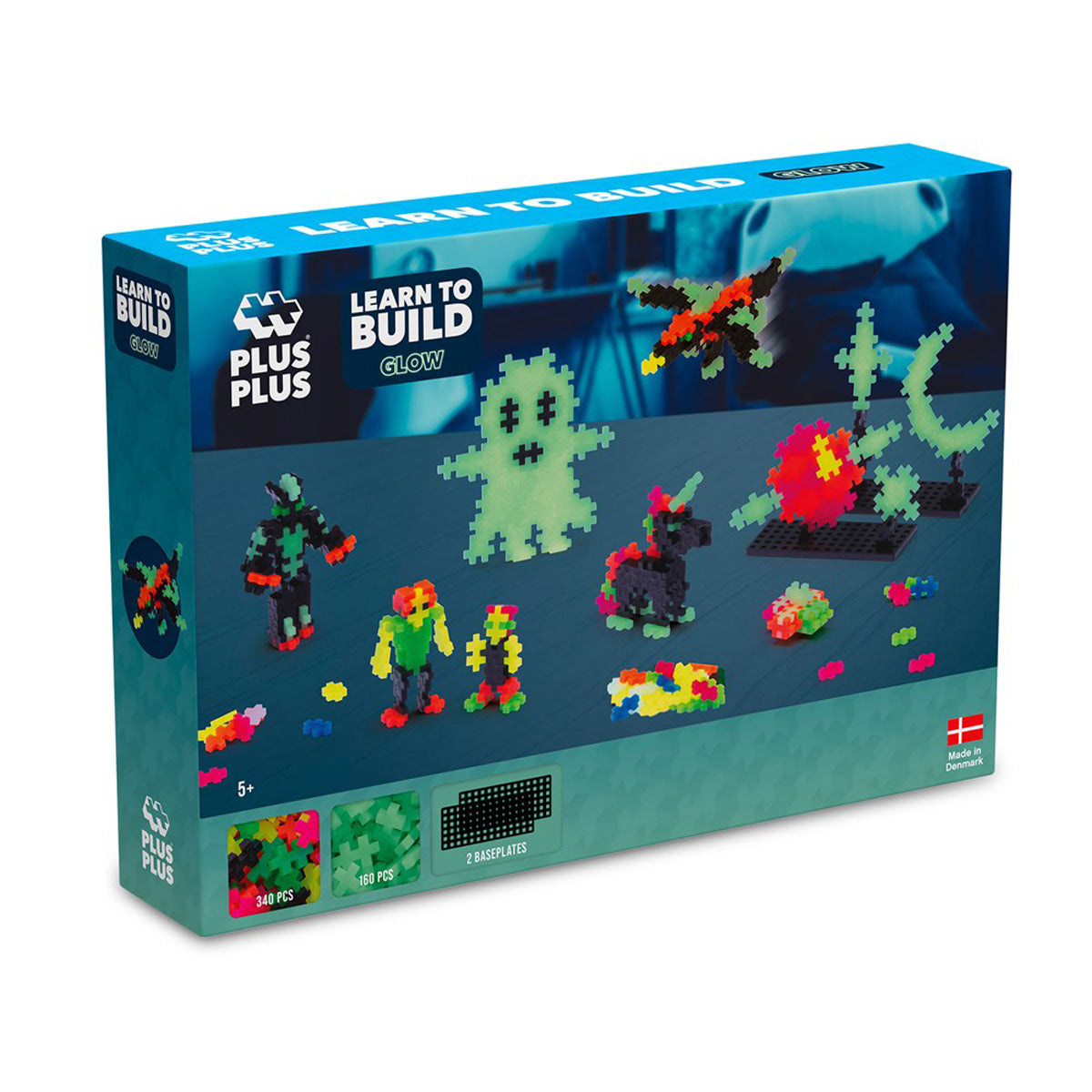 Plus-Plus Learn to Build Glow Building Blocks 500pcs