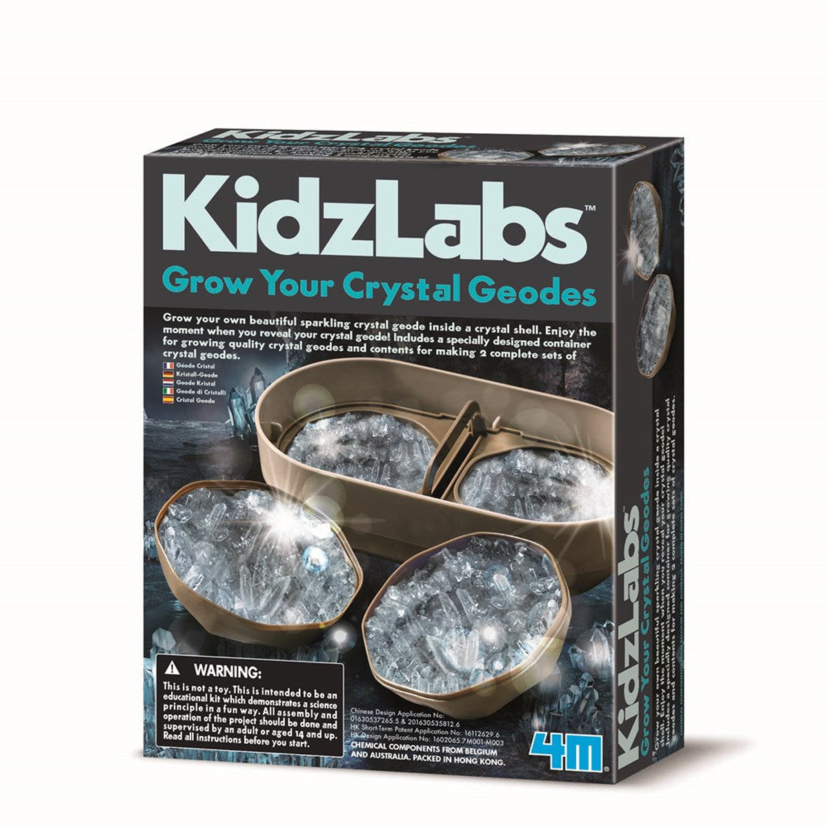 4M KidzLabs Crystal Geode Growing Kit