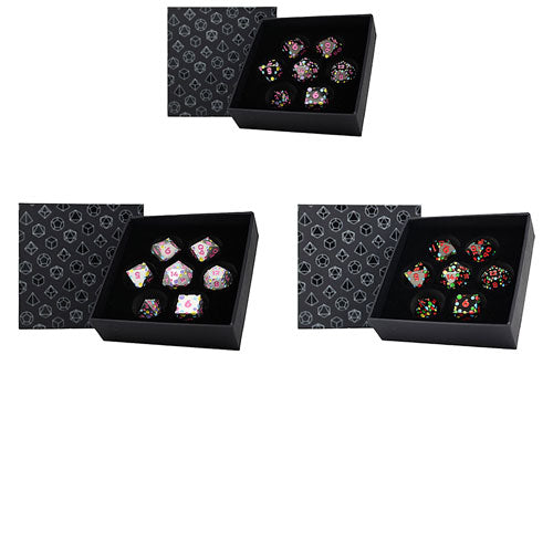 LPG Inscripted Hex RPG Dice Set