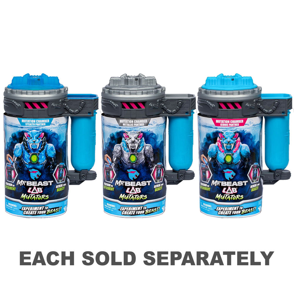 Mr Beast Lab Mutators W1 Mech Mutation Chamber Panther Figure