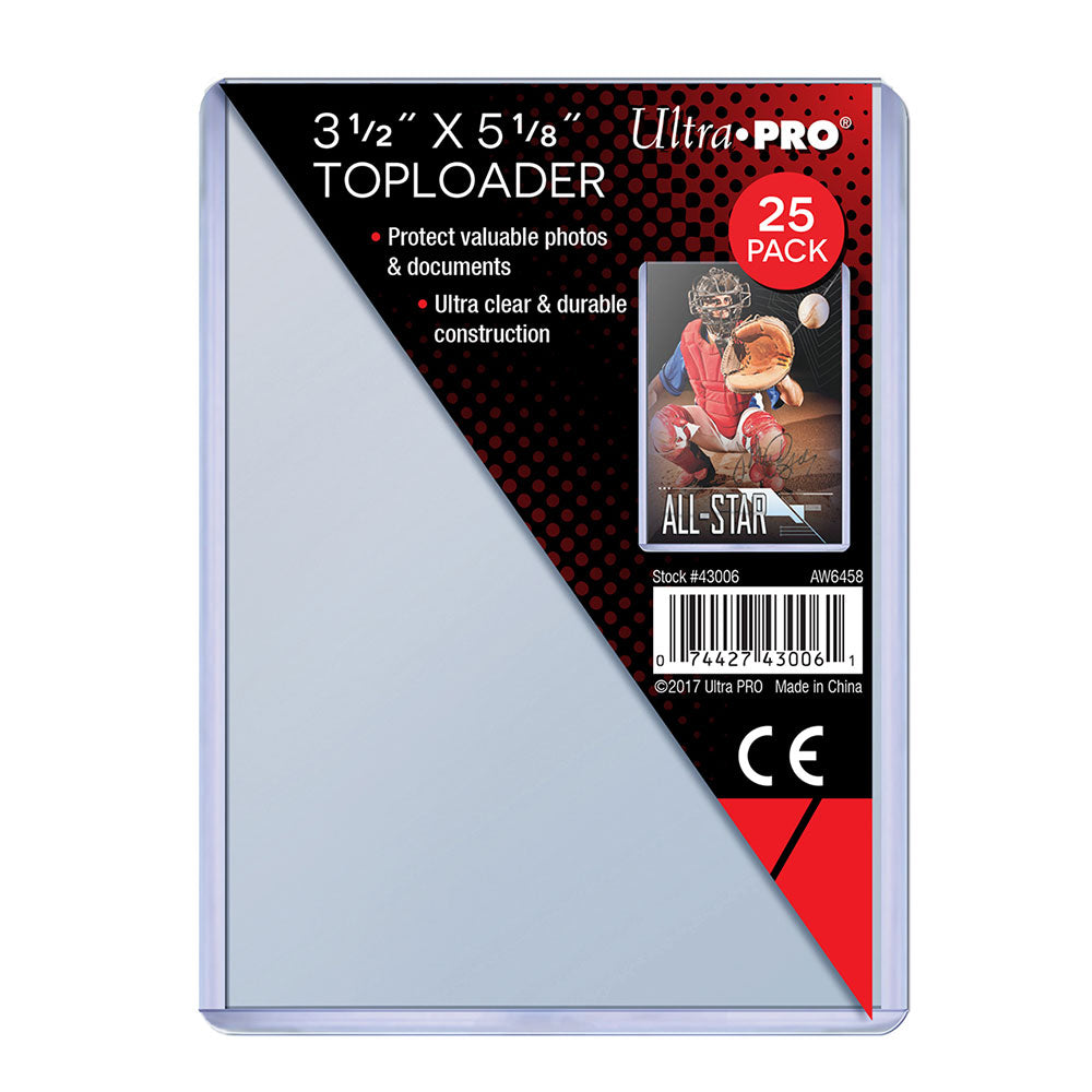 Ultra Pro Toploader Card Protector 25pcs (4x5in)