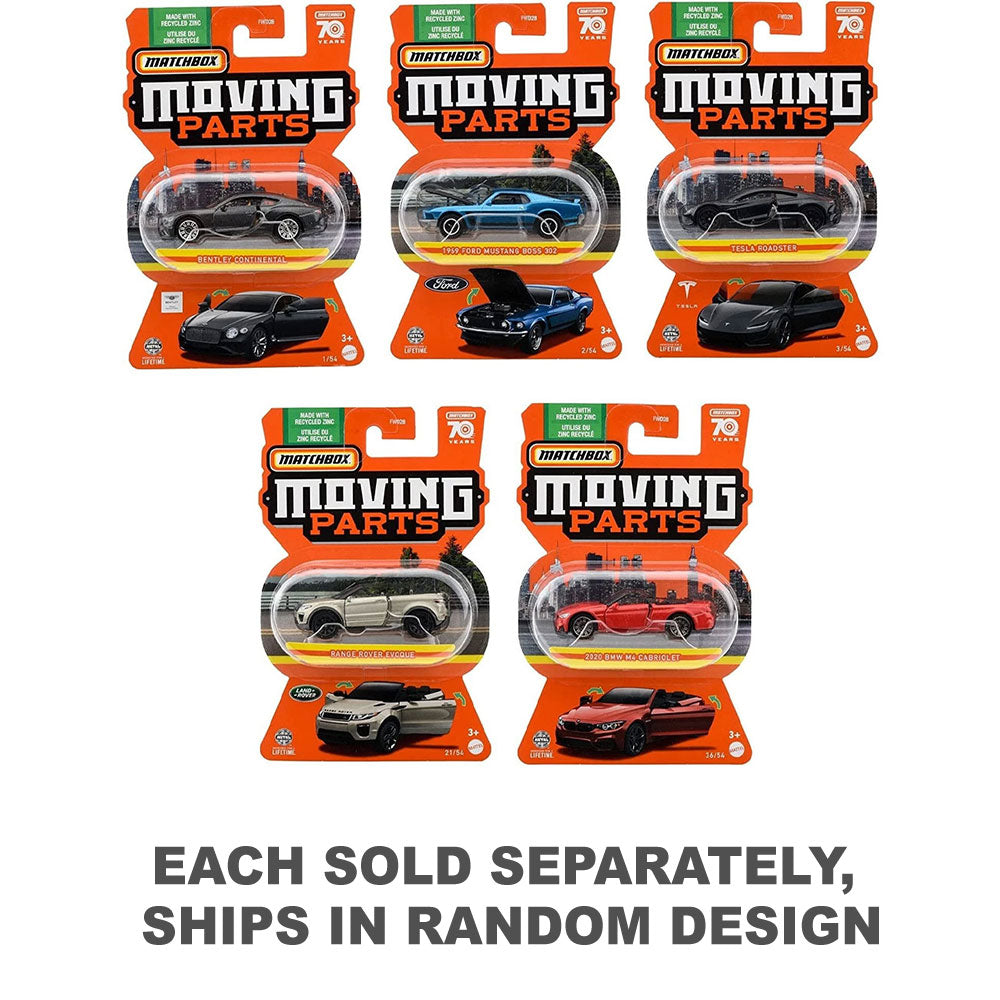 Matchbox Moving Parts Diecast Model Car (1pc Random)