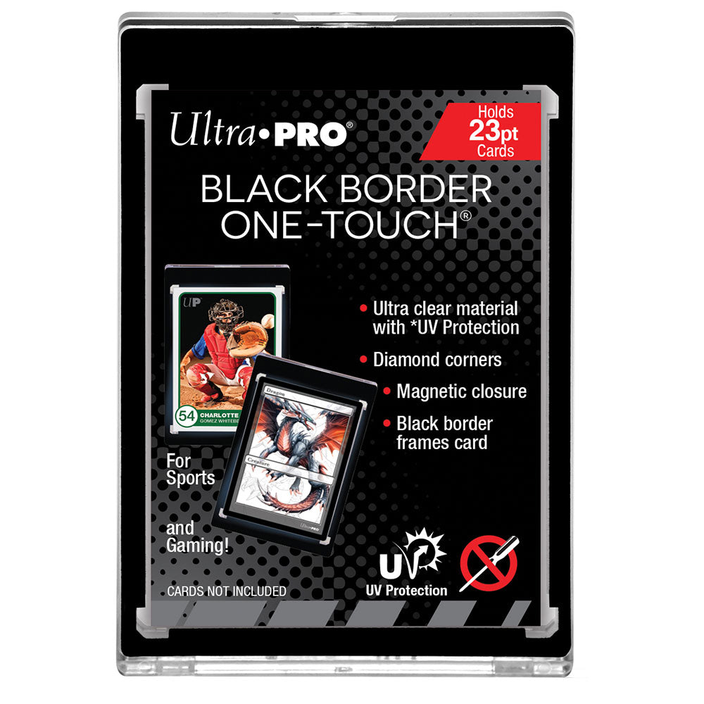 Ultra Pro 23PT Black Border UV ONE-TOUCH Magnetic Holder Protector
