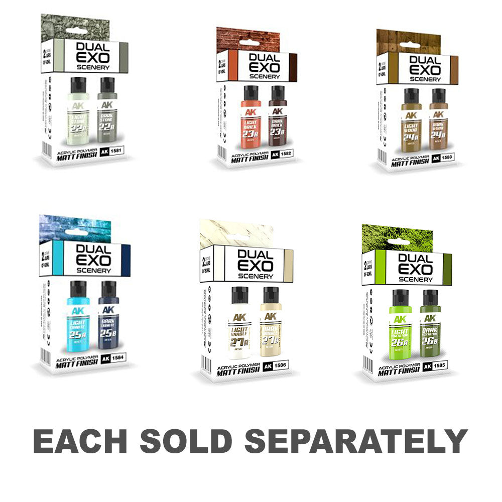 AK Interactive Double Exo Light and Dark Paint Set