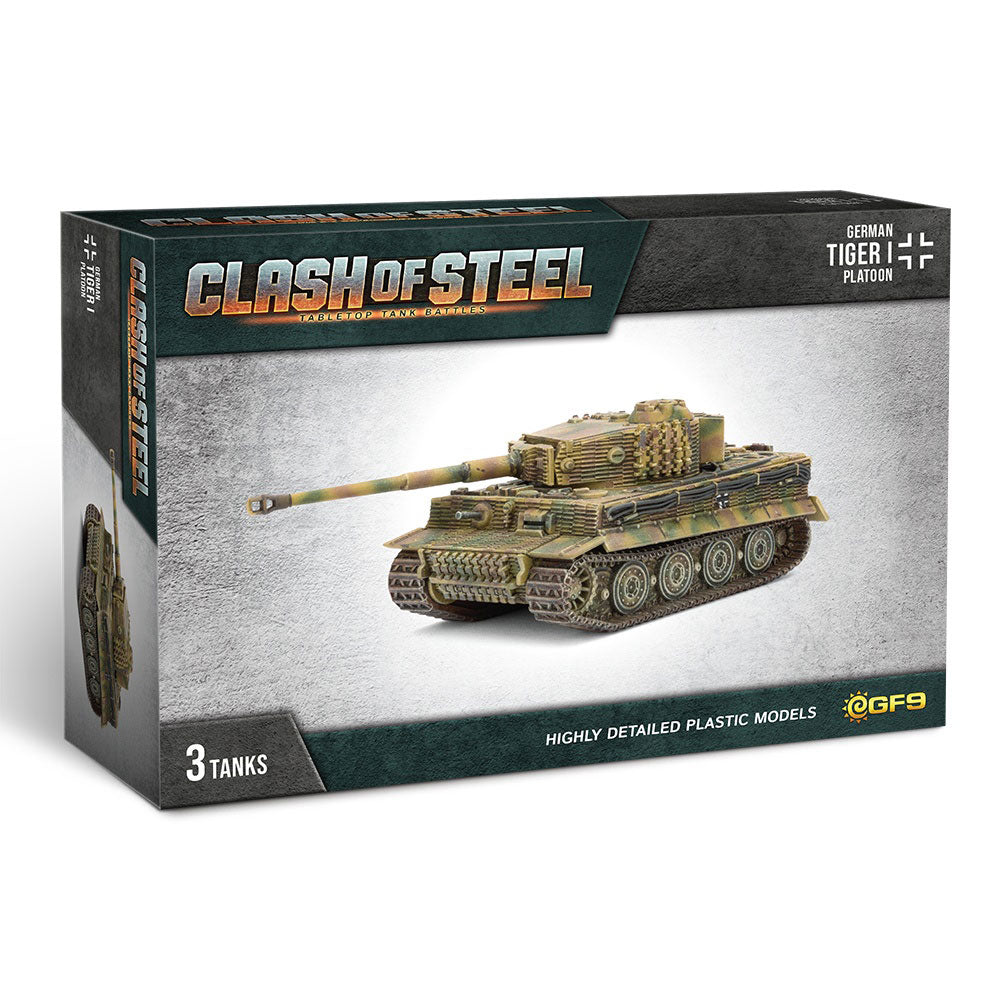 Clash of Steel Tiger I Tank Platoon Miniature
