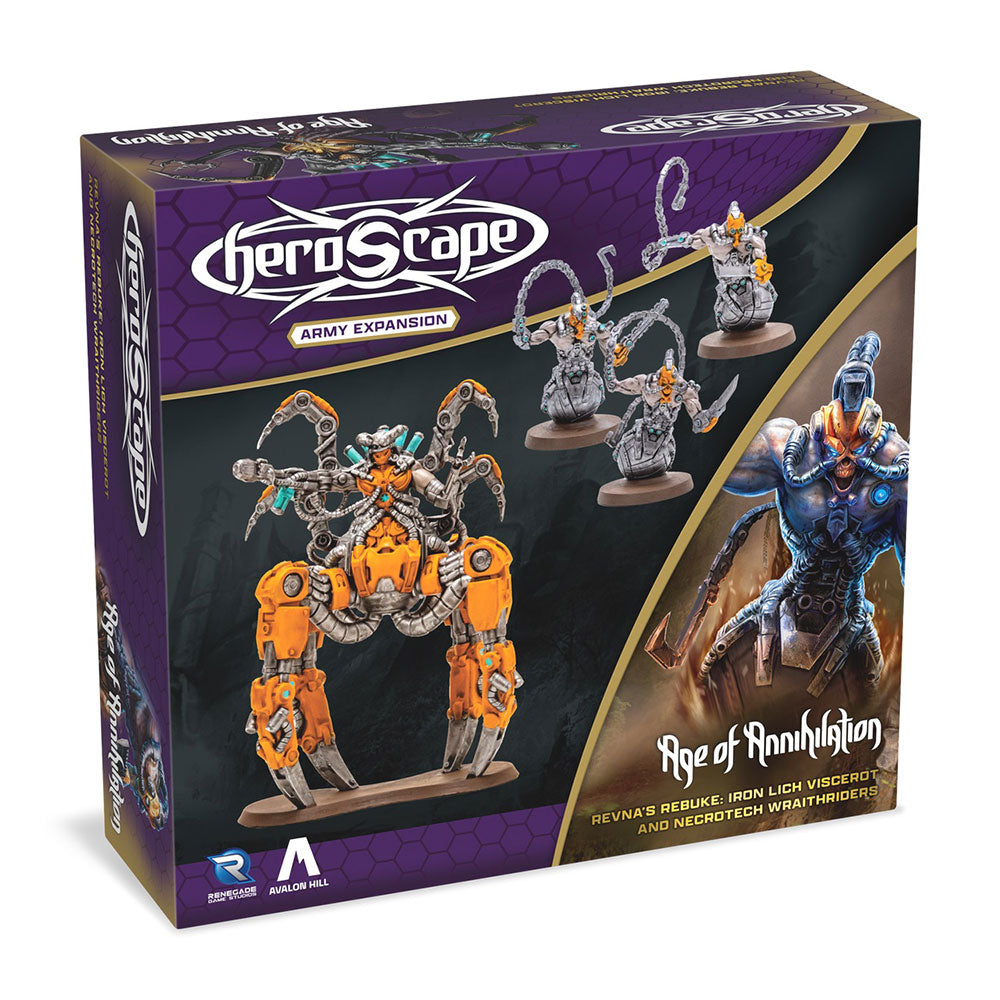 Heroscape Revna's Rebuke Iron Lich Viscerot and Necrotech Army Expansion