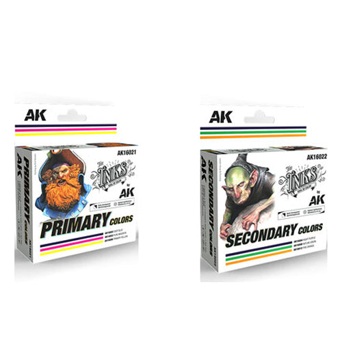 AK Interactive The Inks Acrylic Paint Set