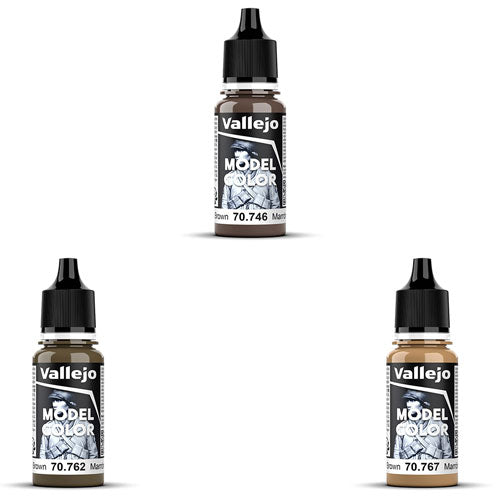 Vallejo Model Colour Acrylic Paint 18mL (Brown)