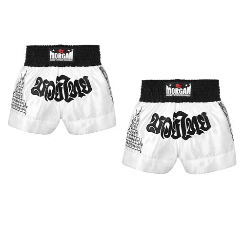 Morgan White V2 Tiger Muay Thai Shorts