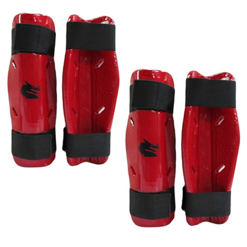 Morgan Dipped Foam Shin Guards (Red)