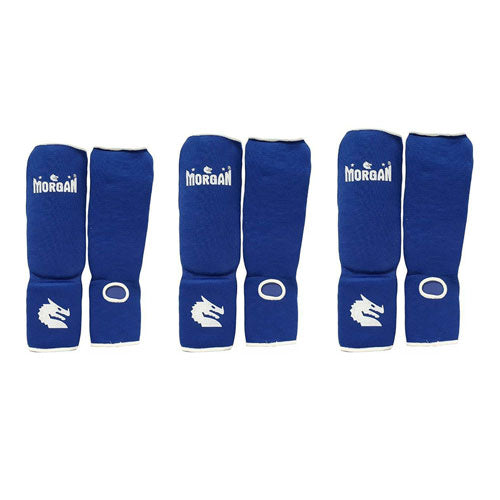 Morgan Elastic Shin and Instep Protectors (Blue)