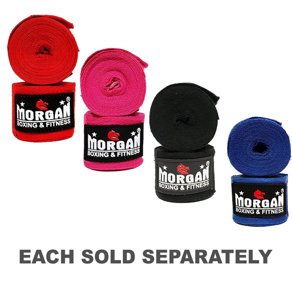 Morgan Cotton Boxing Hand Wraps Pair (180"-4m)