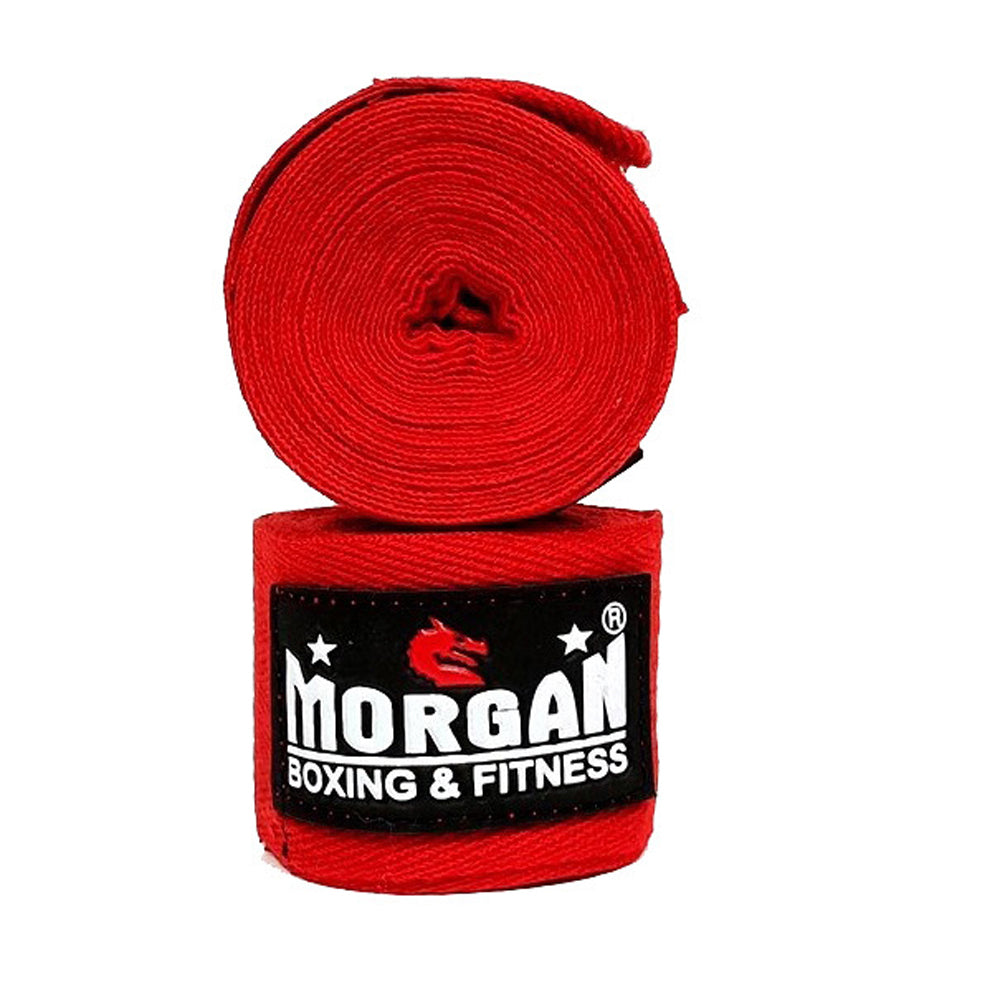 Morgan Cotton Boxing Hand Wraps Pair (180"-4m)