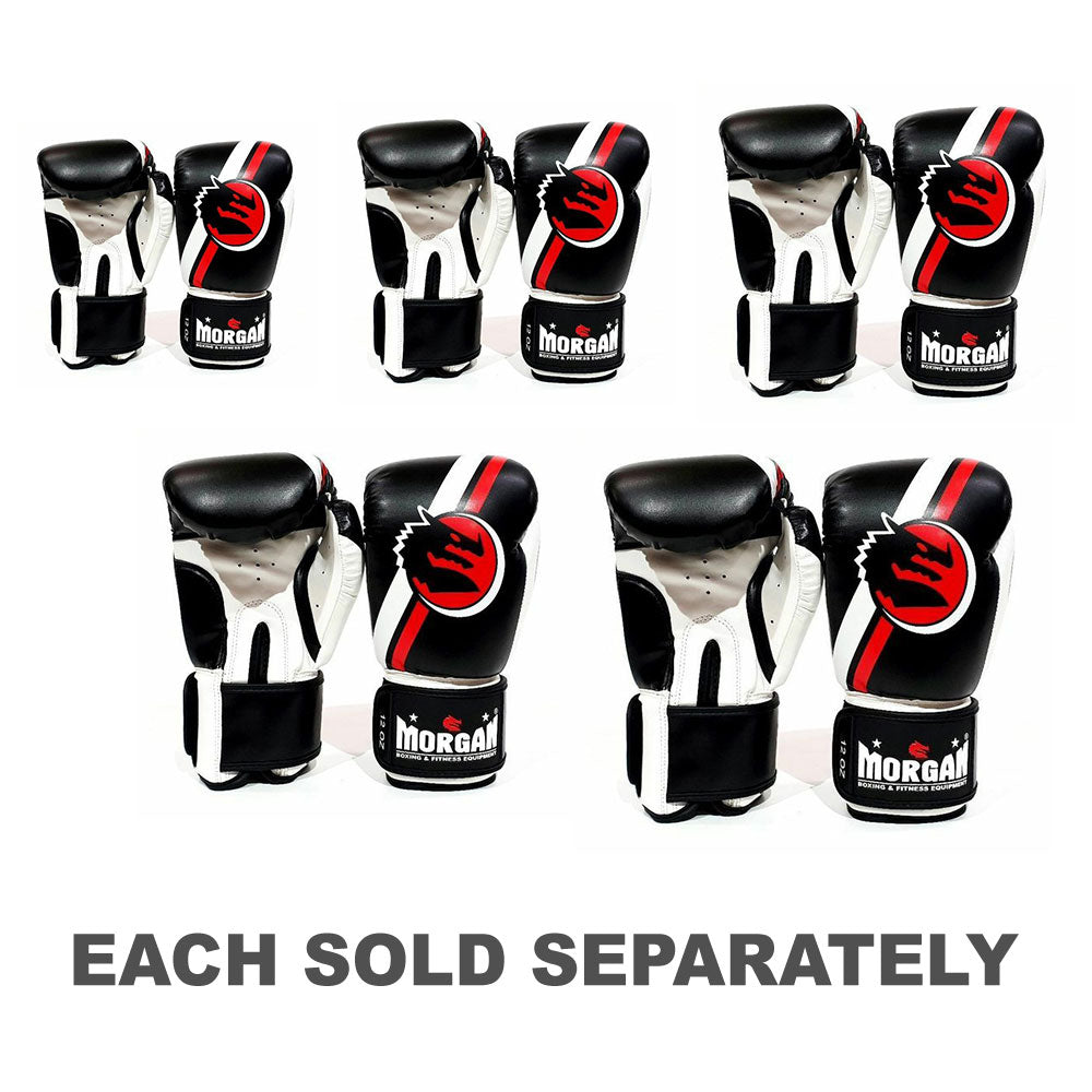 Morgan Classic Boxing Gloves (Black/White)
