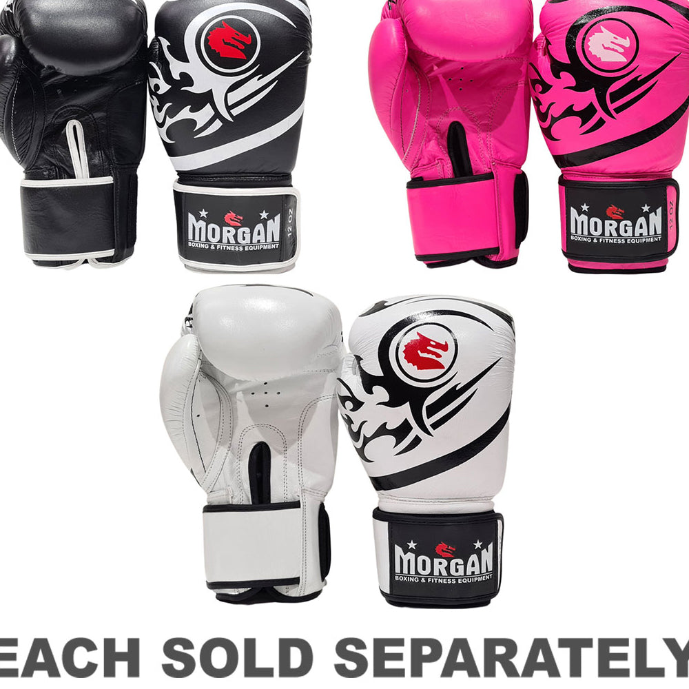 Morgan Elite Boxing and Muay Thai Leather Gloves 12oz
