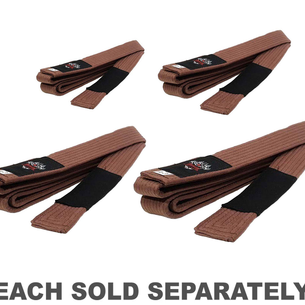 Morgan IBJJf Approved BJJ Brown Belt with Black Tip