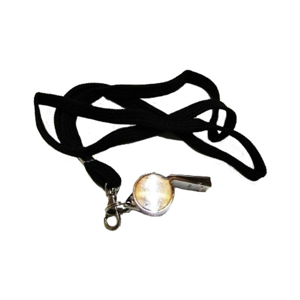 Morgan Chrome Whistle with Lanyard