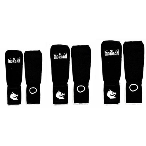 Morgan Elastic Shin and Instep Protectors (Black)