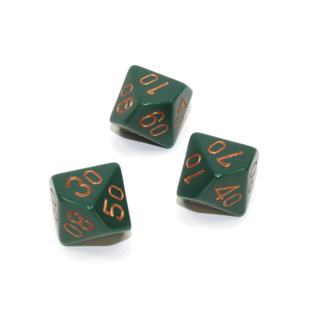 Chessex Tens 10 Dice Opaque Polyhedral