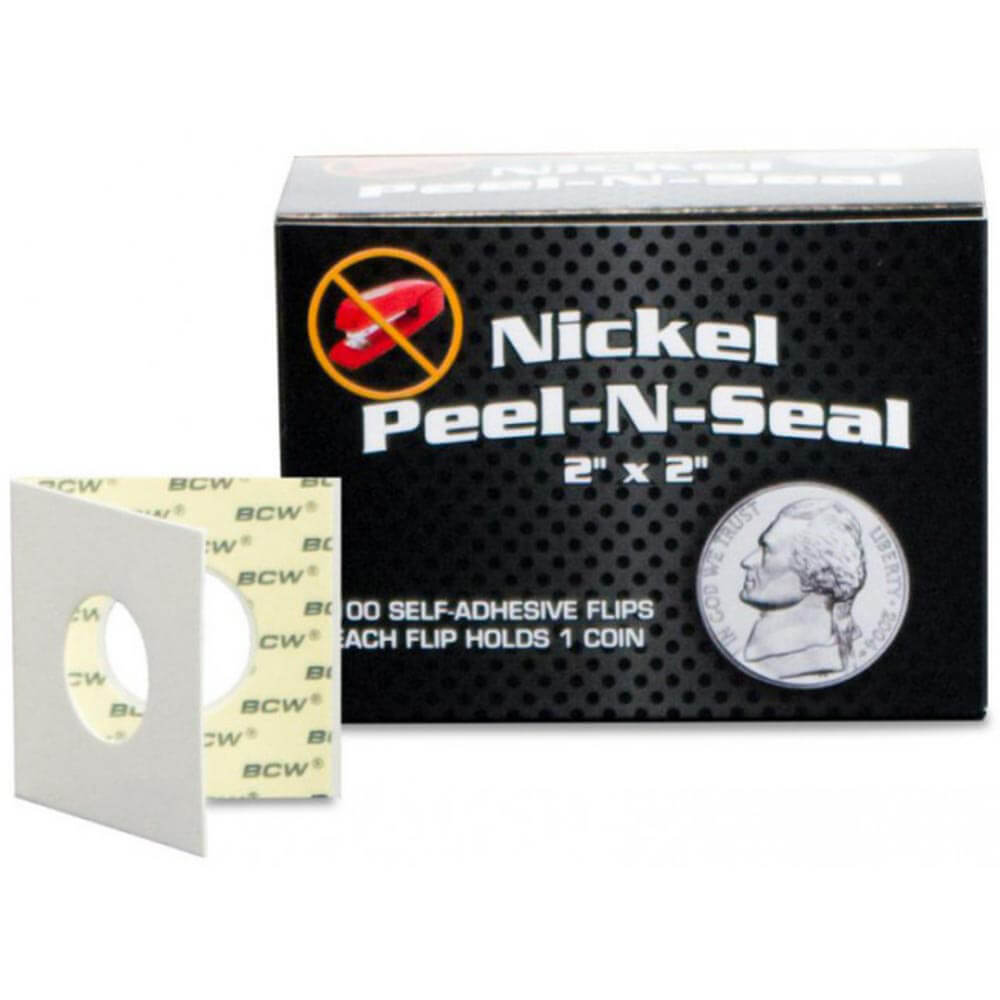 BCW Peel n Seal Paper Flips selbstklebend (2"x 2")