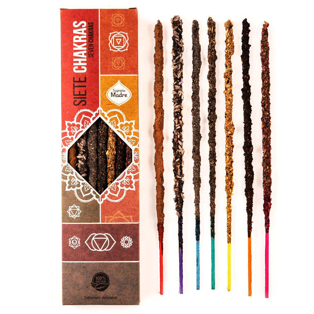 Sagrada Madre 7 Chakras Incense Sticks