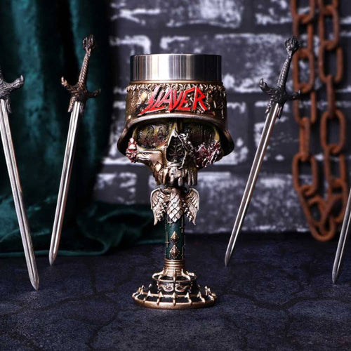 Slayer Eagle Helmet Skull Logo Goblet