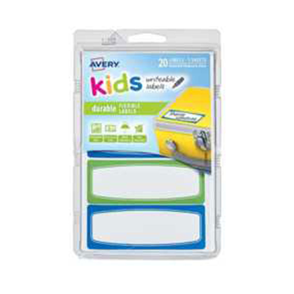 Avery Writable Kids IDラベル20pcs(89x32mm)