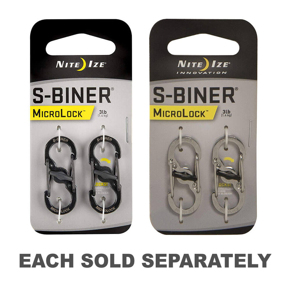 S-Biner MicroLock Stainless Steel (2 Pack)