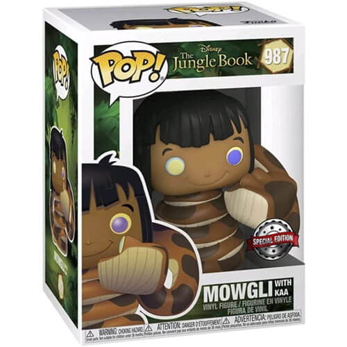 Jungle Book Mowgli with Kaa US Exclusive Pop! Vinyl