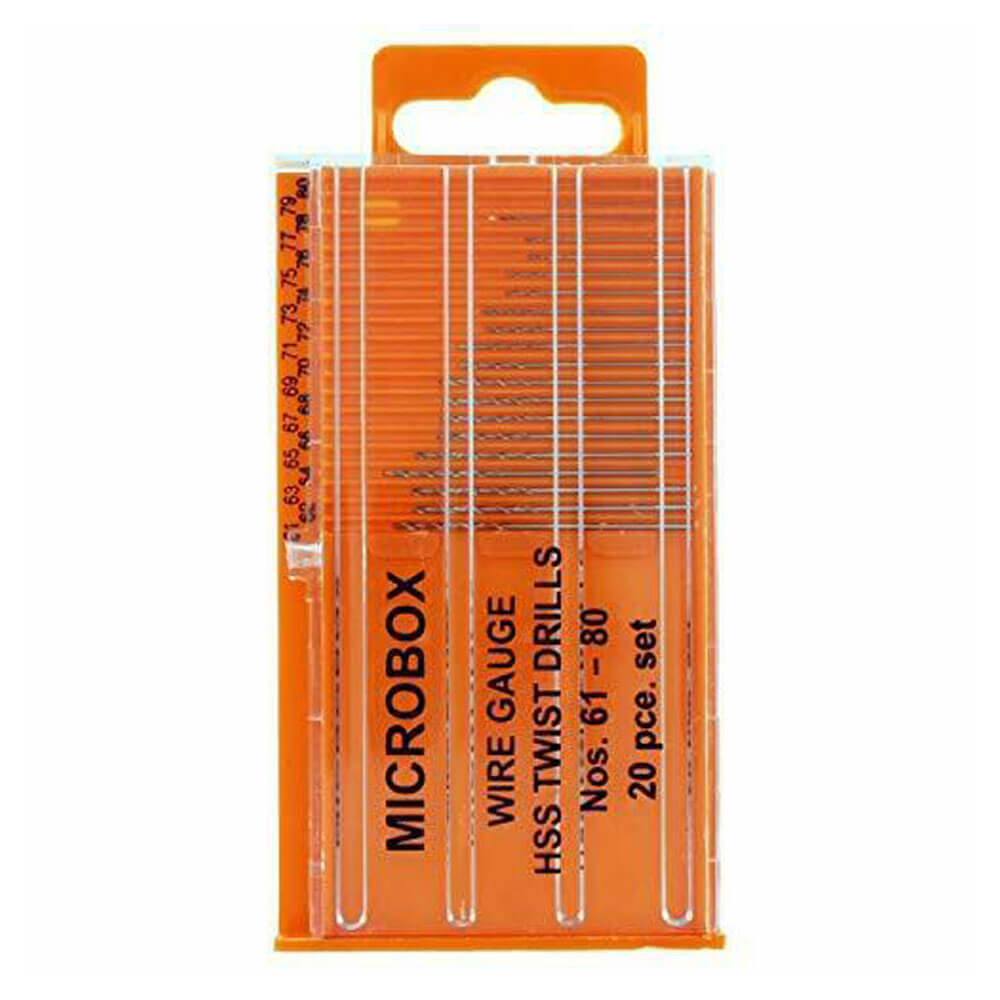 Vallejo Hobby Tools Microbox-Bohrer-Set, 20 Stück