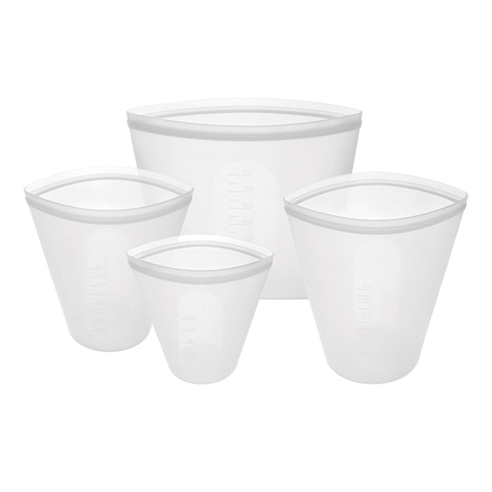 Avanti Pinch&Lock再利用可能な白い袋(4のセット)