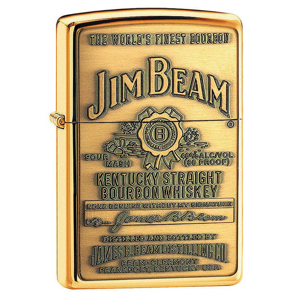 Jim Beam Full Label Chip High Polish Feuerzeug