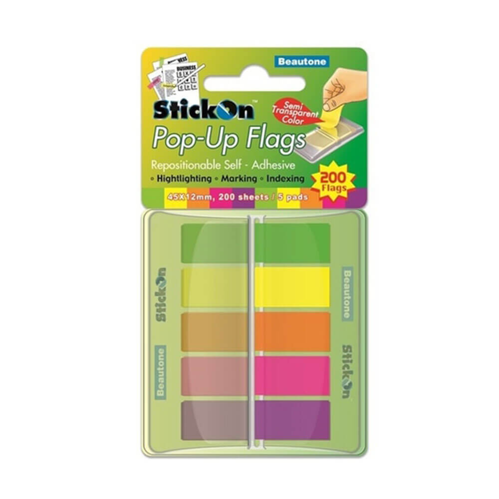 Bueone Pop-Up Stick na flagach 5 różnych podkładek