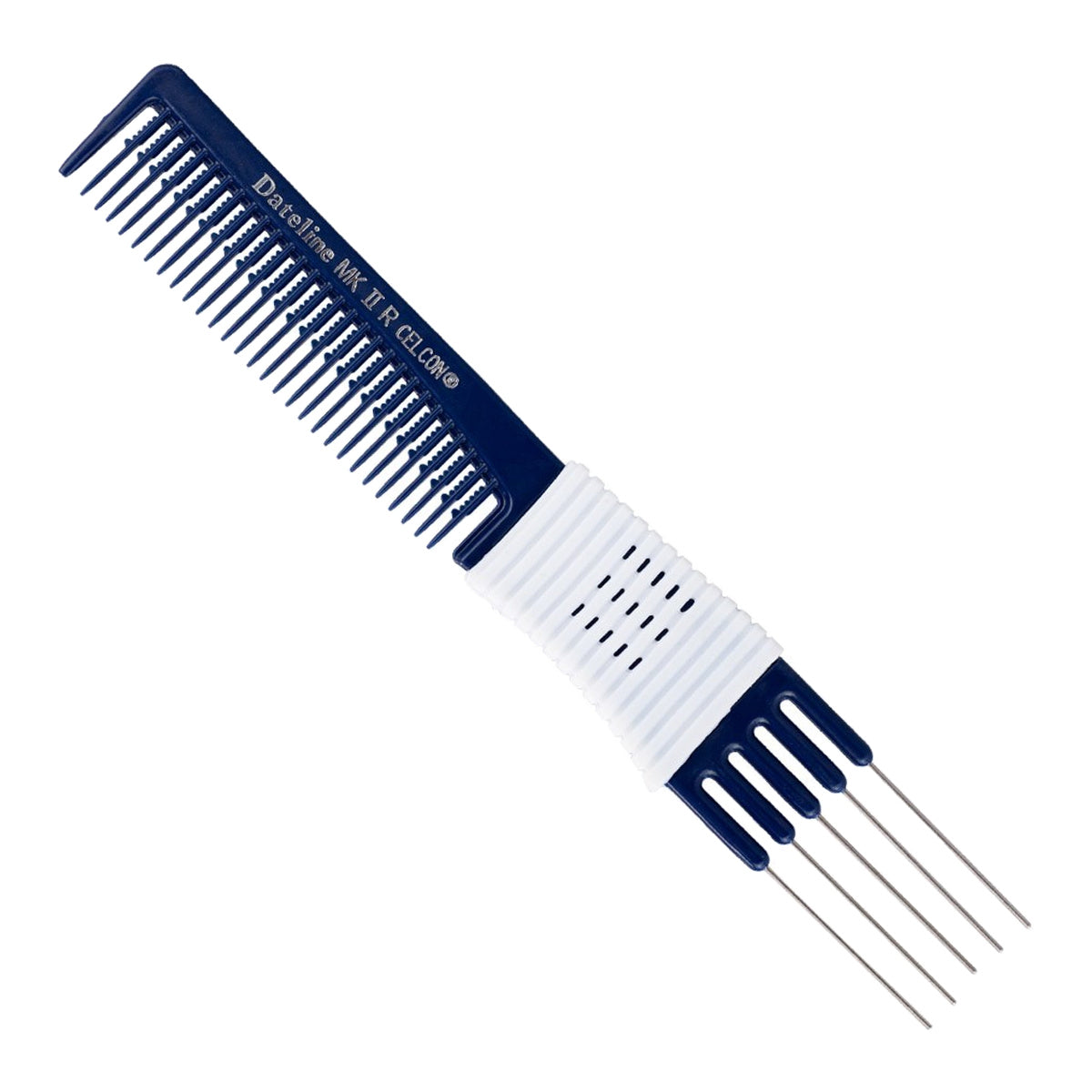 Dateline Professional Blue Celcon Metal Teasing Comb